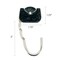 Wrapables Stylish Purse Hook Hanger, Foldable Handbag Table Hanger, Black Handbag